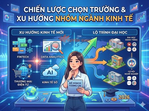 chiến lược chọn trường và xu hướng của nhóm ngành kinh tế