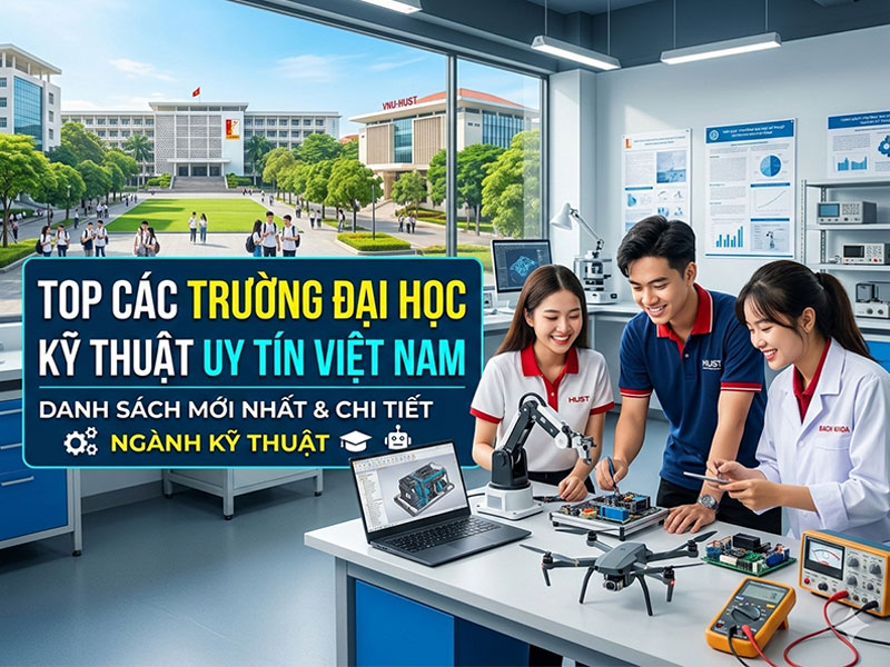 Top Các Trường Đại Học Đào Tạo Nhóm Ngành Kỹ Thuật Uy Tín Nhất Việt Nam