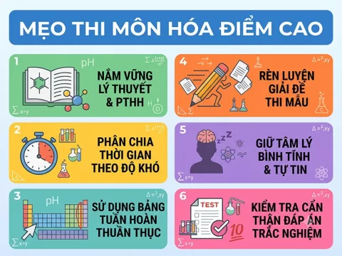 Mẹo Thi Môn Hóa Đạt Điểm Cao Kỳ Thi THPT Quốc Gia
